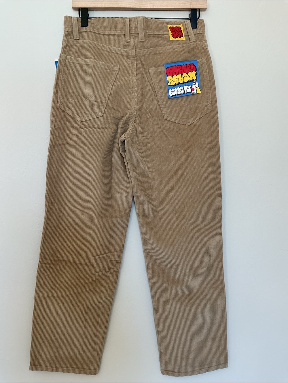 Empyre Loose Fit Corduroy Skate Pants Light Brown Youth 27 NWT